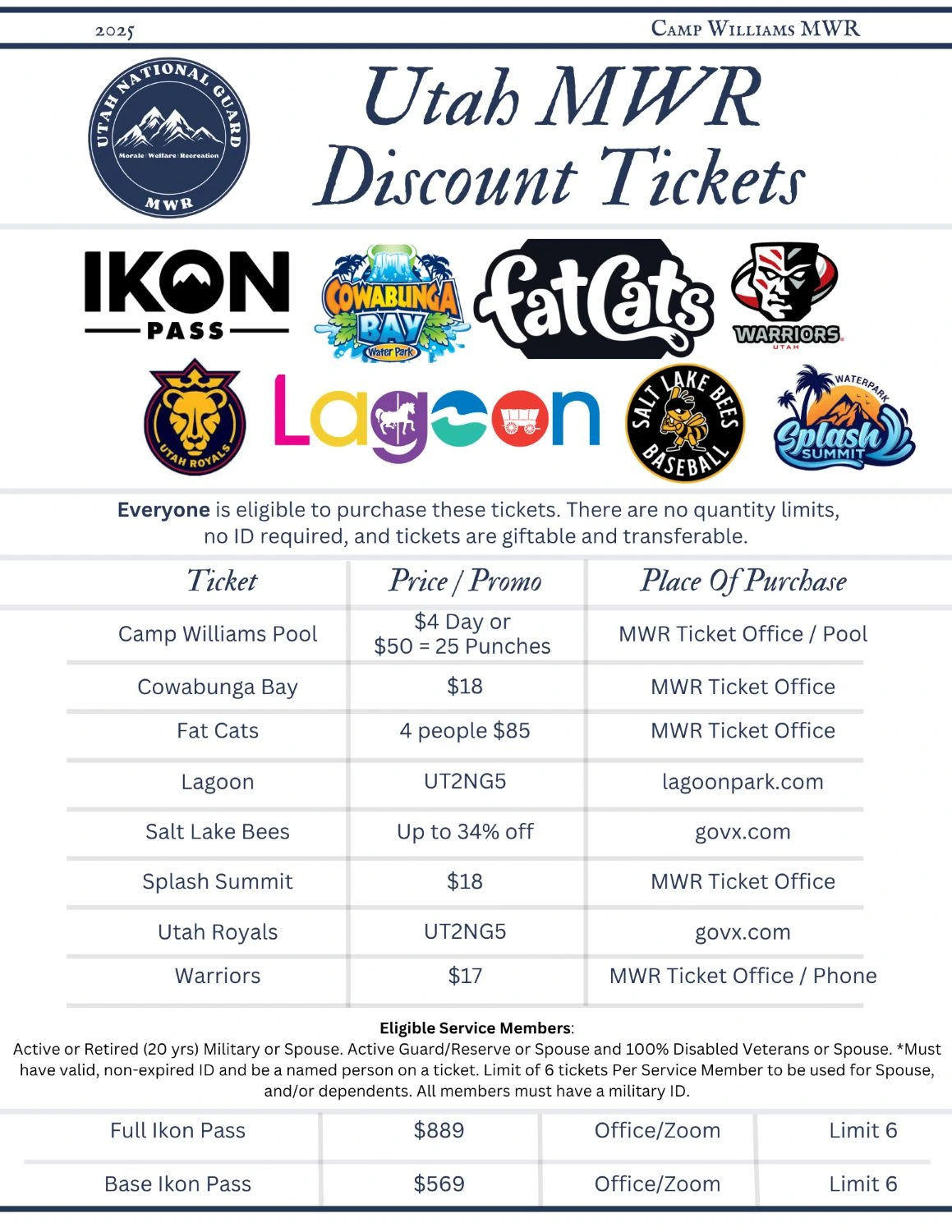 2025 Local Discounts