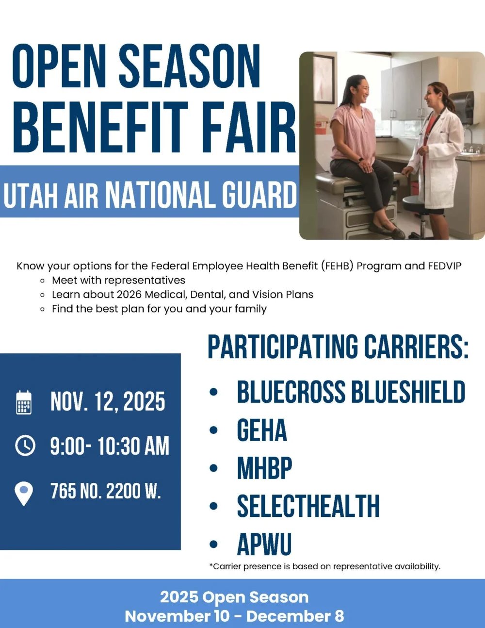 2025 Utah Air National Guard Benefit Fair Flyer