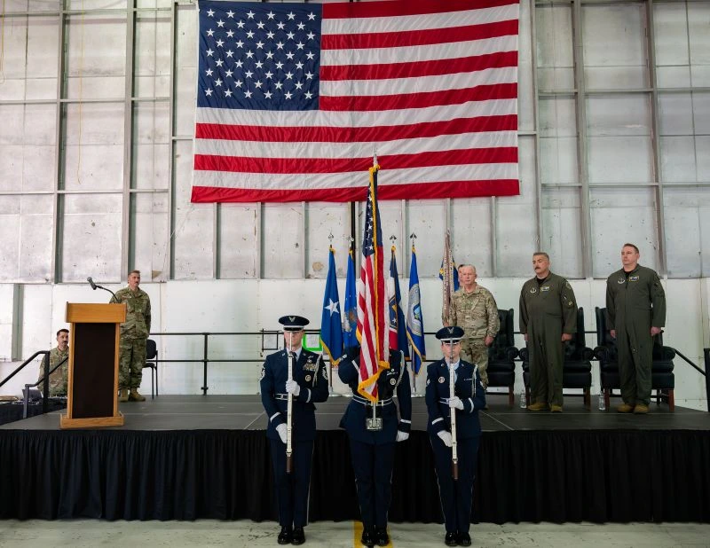 Flag Ceremony for new Commander