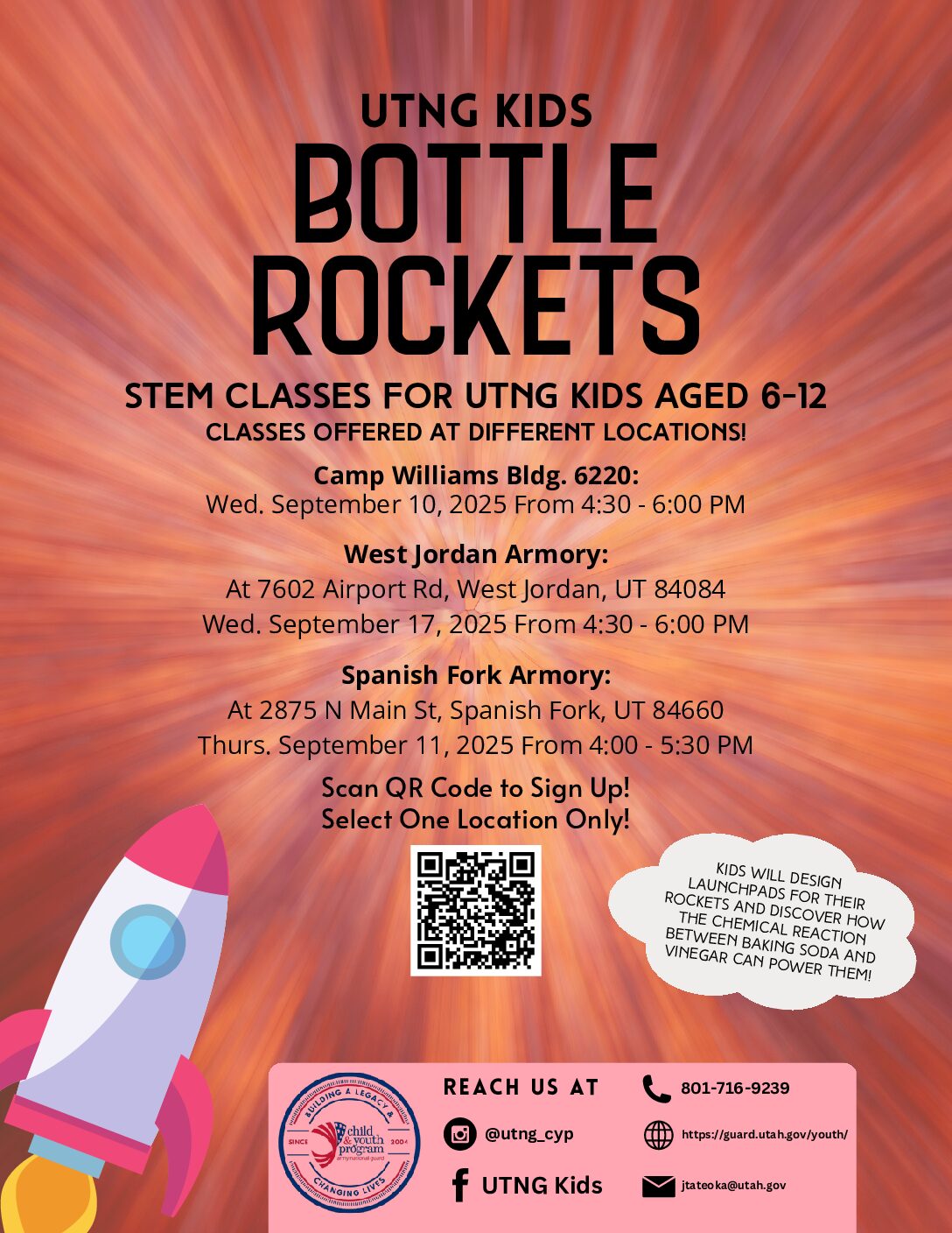 September Bottle Rocket STEM