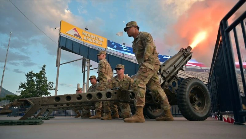 soldier with cannon